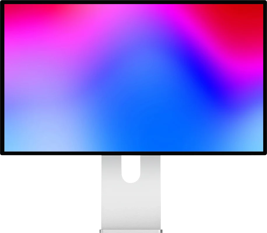 Face avant du Kuycon P27Z, écran 5K de 27 pouces (5120 × 2880, 218 PPI), 180 Hz en 5K ou 330 Hz en QHD, dalle IPS brillante, 600 nits, HDR 600